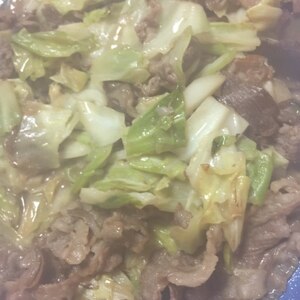 ウェイパーで☆牛肉とキャベツの中華炒め